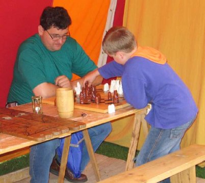 Byzantinisches Schach Spieler