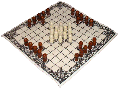 Hnefatafl, Startaufstellung